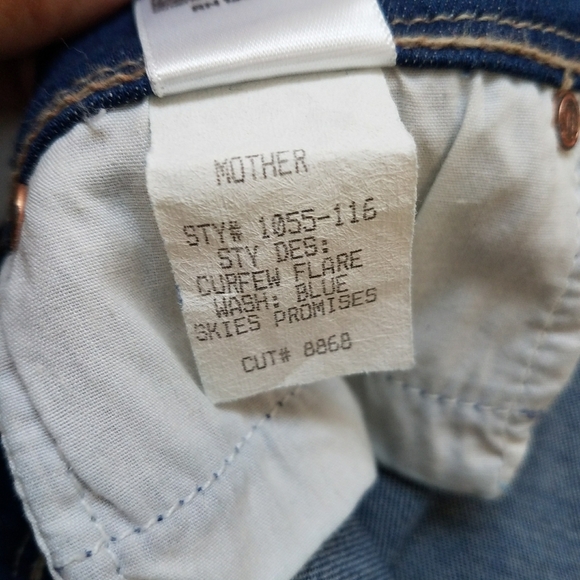 MOTHER The Curfew Blue Skies and Promises Flare Jeans - Picture 11 of 12